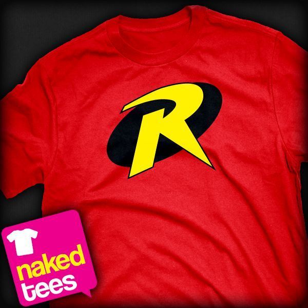 Batman Robin Logo inspired T shirt   Ladies and Gents Many Colours