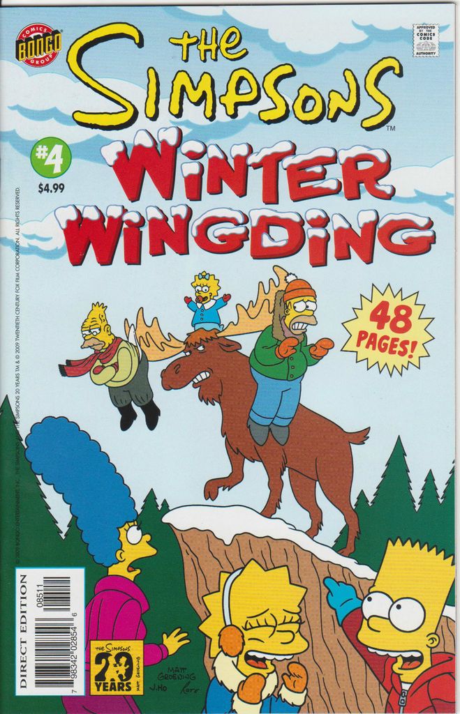 BART SIMPSONS WINTER WINGDING #4 NM  2009 BONGO COMICS MATT GROENING