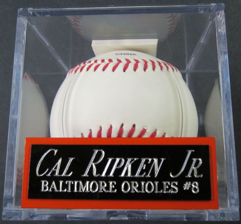 Cal Ripken Jr. Orioles NAMEPLATE FOR AUTOGRAPHED SIGNED Baseball