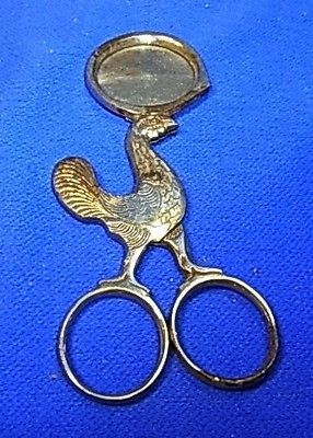 Vintage German Chicken Metal Egg Cutter Scissor #AW