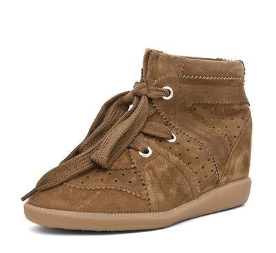 Isabel Marant Stainer Basket Bobby Sneaker in Camel