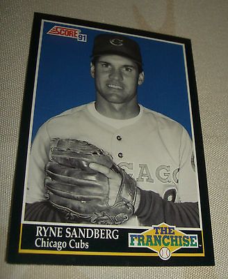 RYNE SANDBERG    1991 SCORE    THE FRANCHISE