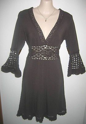 VICTORIAS SECRET CROCHET CAFTAN DRESS S $98