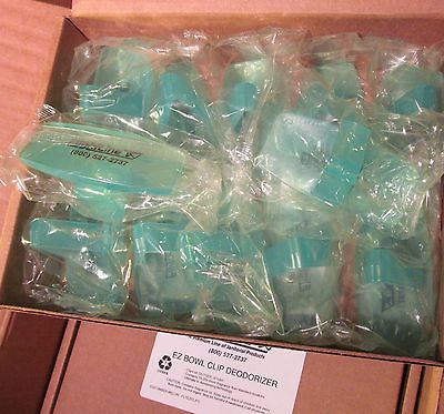 NEW 12 PACK EZ/ EASY CLIP TOILET BOWL DEODORIZER LADIES RESTROOM