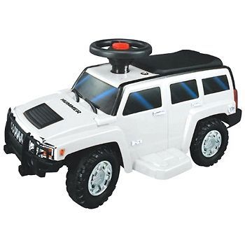 Hummer H3 6V Battery Operated Ride On Toy Car  White   NEW FAST