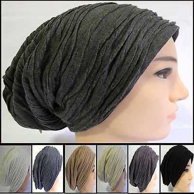 soft stretchable slouchy Rasta beanie hippie ski hat cap 7 colors