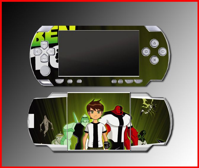 Ben 10 Alien Force cartoon game Vinyl Decal SKIN Cover #1 for Sony PSP