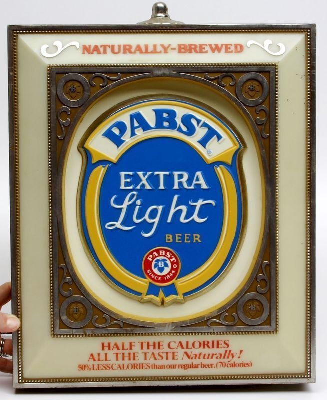 Vintage NATURALLY BREW ED PABST LIGHT BEER ILLUMINATED BAR ELECTRIC