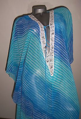 NEW $98 VICTORIAS SECRET Moda Caftan Swimsuit Cover Up Dress M L