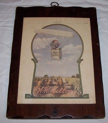 Vintage Bernard Picture Co of 1909 Kelloggs Cornflakes Advertisement