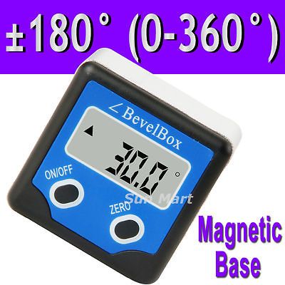 Digital Bevel Box Gauge Angle Protractor Inclinometer