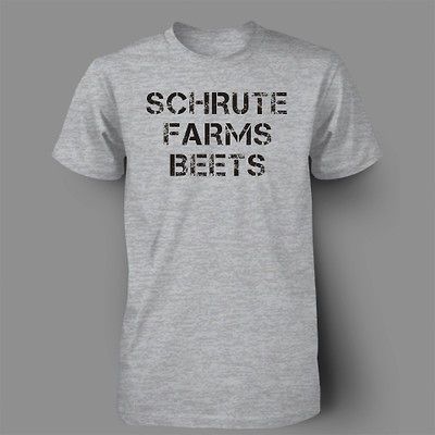 SCHRUTE FARMS BEETS Dwight The Office FUNNY Mens T Shirt