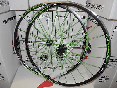 Xaero Lite Green PBO Spokes WHEEL SET / Shimano 650c Road Bike