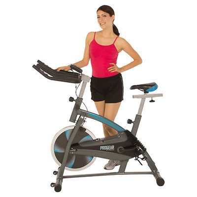 Stationary Exercise Bike Indoor Fitness Trainer Cycle Heart Pulse