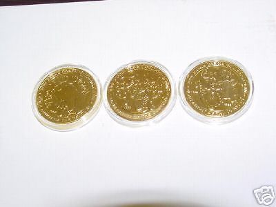 SET 3 ELVIS COLLECTORS COINS NEW 1999 GRAND CASINO