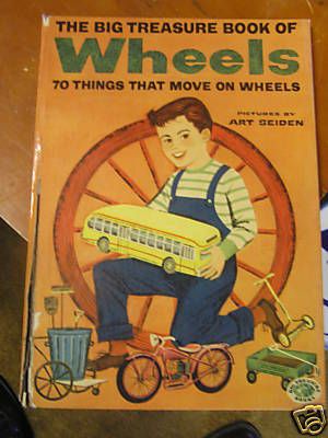 Great VINTAGE 1953 THE BIG TREASURE BOOK ON WHEELS