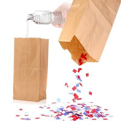 EASY Magic Trick Water Vanish to Confetti from Paper Bag illusions