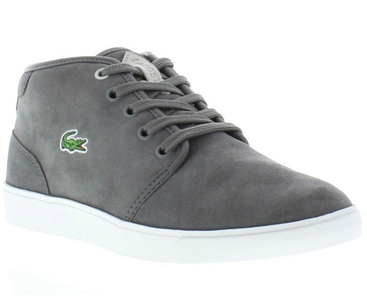 Lacoste Boots Genuine Benoit CI Spm Dark Grey Mens Casual Boot Sizes