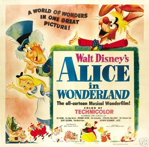 ALICE IN WONDERLAND MOVIE POSTER Rare Hot Vintage 3   PRINT IMAGE