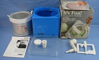 Salton Big Chill No Salt Yogurt Sorbet Ice Cream Maker 1.5 Qt w Box