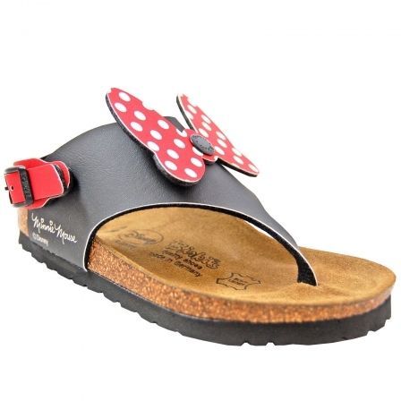 Childrens girls BIRKENSTOCK Disney minnie ribbon sandals black ** ALL