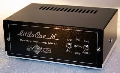 Analog Summing Mixer LittleOne 16x2 DB25 Stereo to mono option NEW