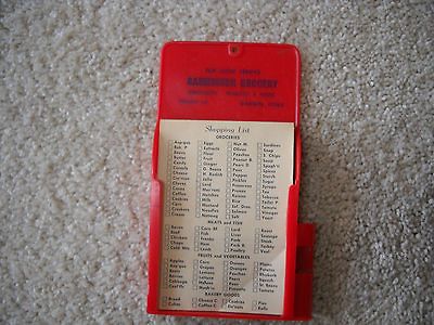 Newly listed Rasmussen Grocery, Garwin, Iowa Shopping List. 2 Digit