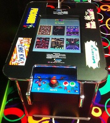 BRAND NEW ARCADE LCD COCKTAIL TABLE Ms PacMan Galaga Donkey Kong Ms