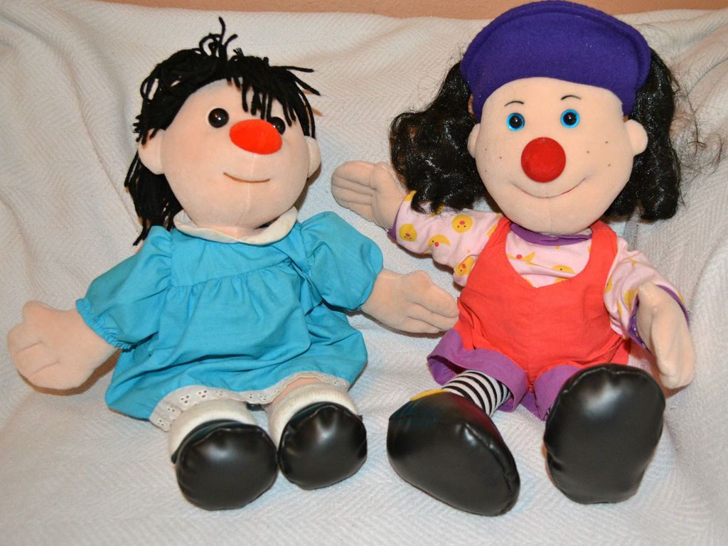 Big COmfy COuch 16 Molly Dolly 18 Lunette Clown Set PLush Stuffed