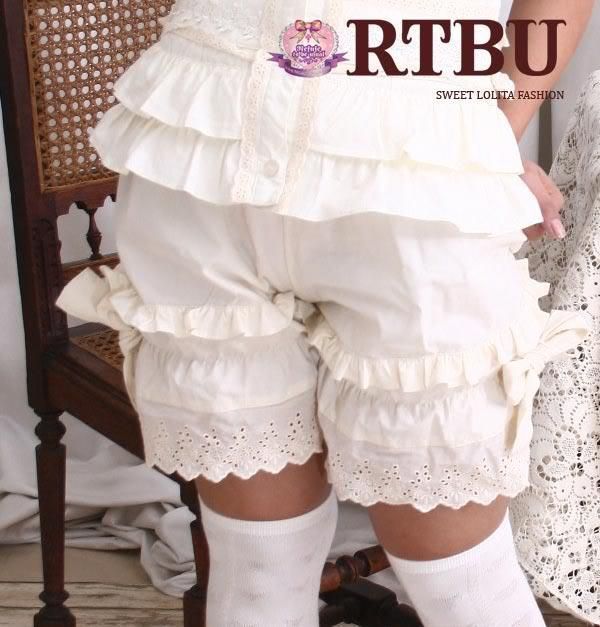 Victorian Lolita Drawers Chemise Bloomer Shorts LARP SM