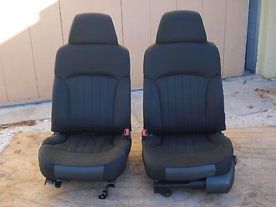 2004 BUCKET SEATS CHEVY S10 TRUCK BLAZER SONOMA DARK GRAY BLACK POWER