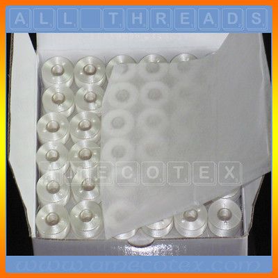 Size L Plastic Sided Prewound Bobbins for Brother Embroidery