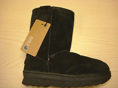 BN EMU Australia Black Bush Ranger Sheepskin Boot Avail. 7 to 2