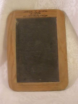 Vintage Hand Held Slate Blackboard Portugal Two Sided