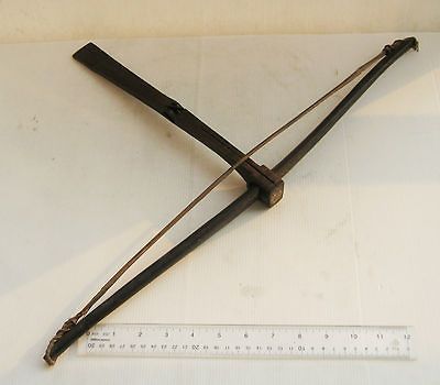 RARE Old Vietnam Xinh Mun Hill Tribe Teak Wood Crossbow Pistol