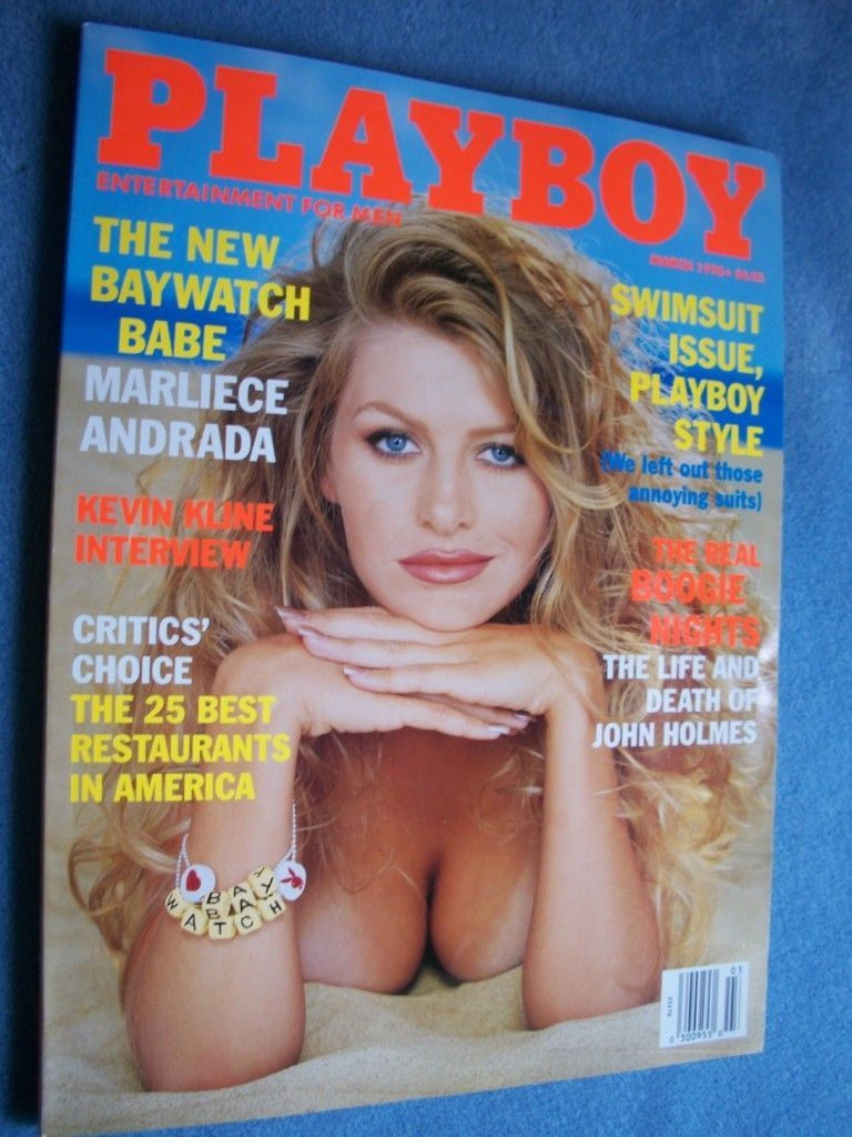 PLAYBOY MARCH 1998 BAYWATCH BABE MARLIECE ANDRADA / SWIMSUIT ISSUE