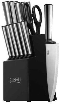 Series Stainless Steel Ever Sharp 14 Piece Block Black Cutlery Set