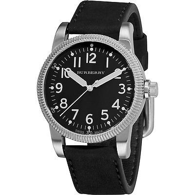 Sale on Authentic Burberry BU7805 Military Black Dial Luminous Hands