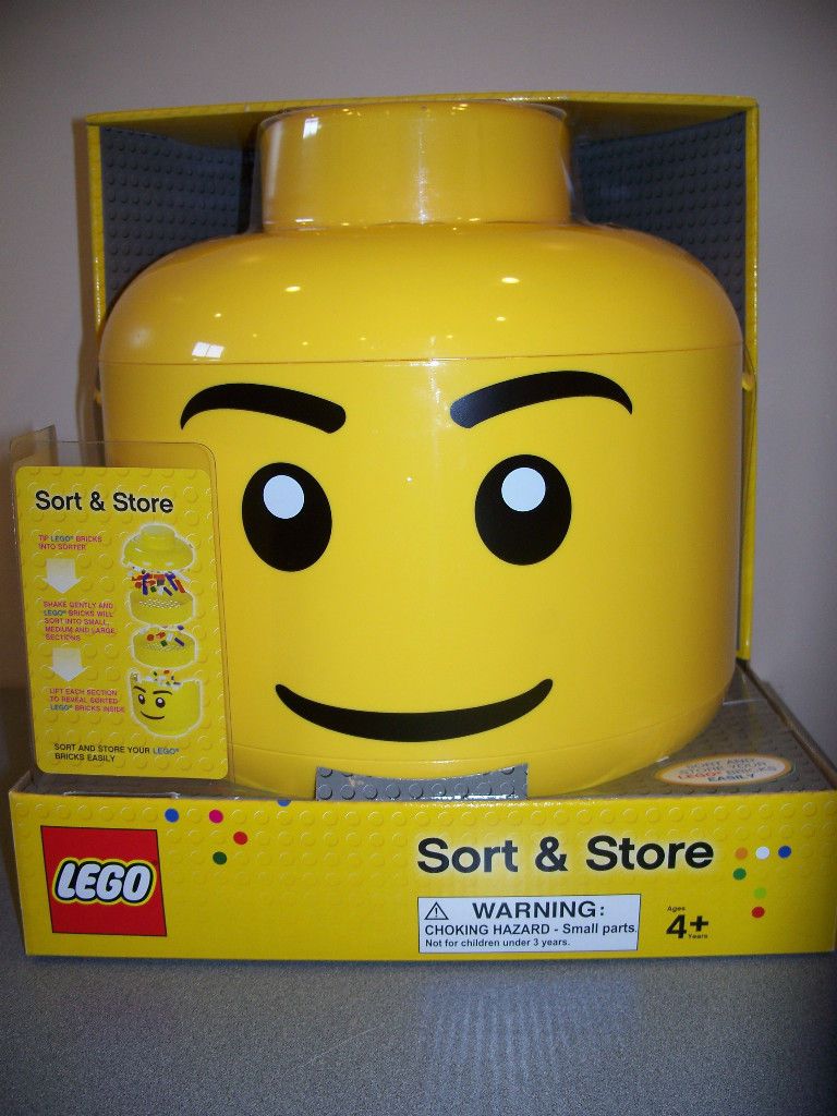LEGO® NEW MINIFIGURE GIANT HEAD SORT AND STORE SORTER STORAGE