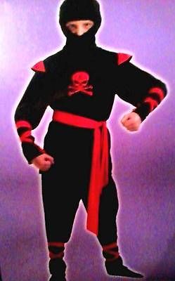 Boys Large SKULL NINJA Costume NWT (ages 3+)