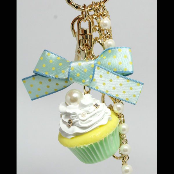 CUPCAKE KEY Holder Chain HANDBAG CHARM ACCESSORY KH15