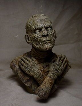 BORIS KARLOFF   MUMMY 6 BUST PROFESSIONAL PAINT