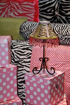 BOMBAY KIDS ZEBRA AND BEADS DESK LAMP AND SHADE