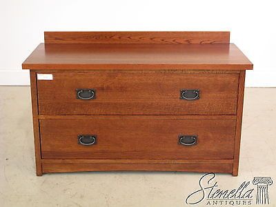 21292 RESTORATION HARDWARE Mission Oak Arts and Crafts Blanket Chest