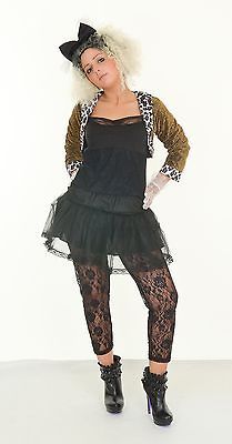 FANCY DRESS Popstar for 1980s 1990s 80s 90s Madonna Nights Sz 8 10