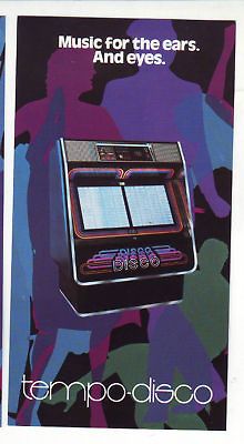 ROWE TEMPO DISCO R 84 JUKEBOX MINI FLYER BROCHURE 1980