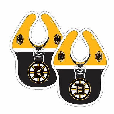 NEW BOSTON BRUINS 2 PACK HOCKEY JERSEY BABY BIB