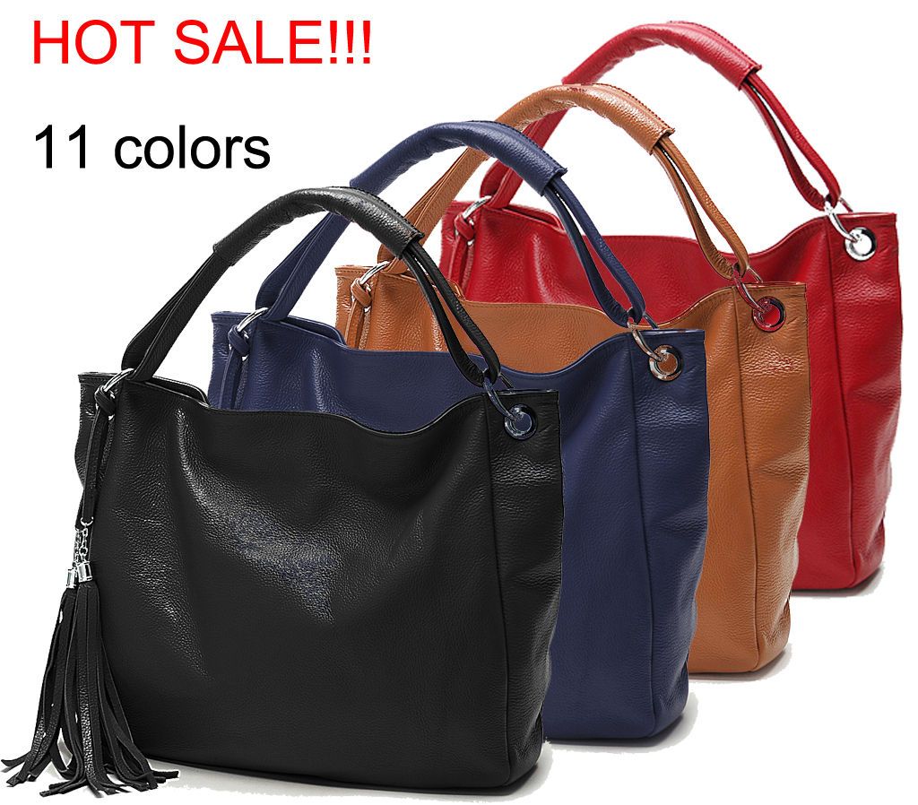 Women Genuine Leather Shoulder Handbag Tote Satchel Bag