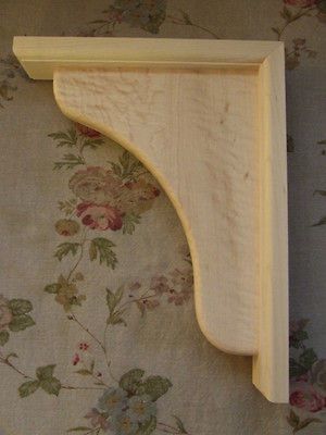 Corbels Solid Wood Bar /Shelf Supports/Brack ets/ 9 x 11 1/2