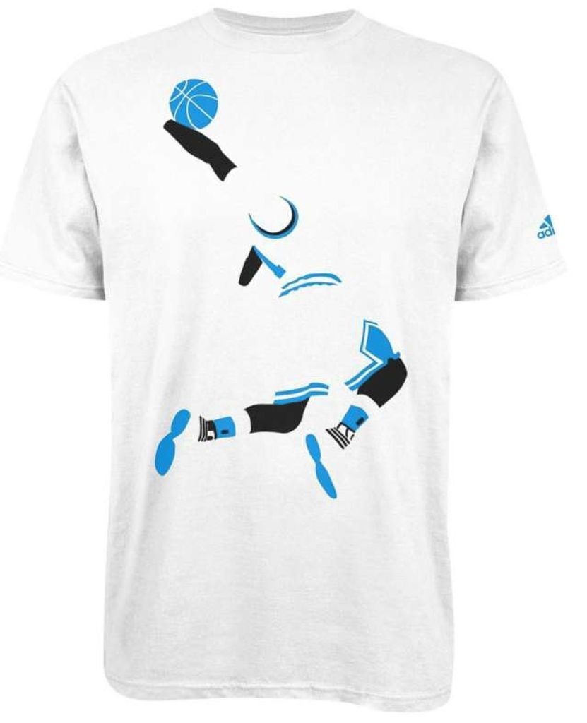 NEW Adidas Mens D ROSE Crewneck Tee Shirt White Blue Bulls Derrick 1